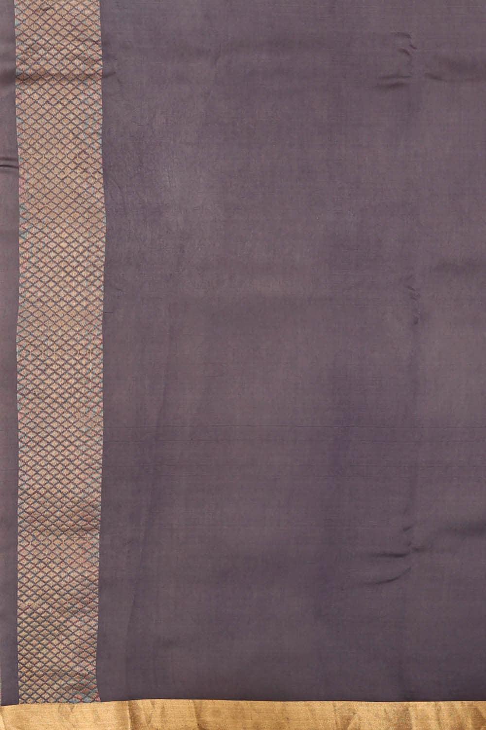 Chanderi Silk Dark Grey Saree