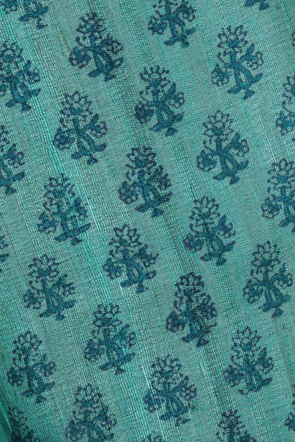 Image of Printed Tussar Light Blue Saree