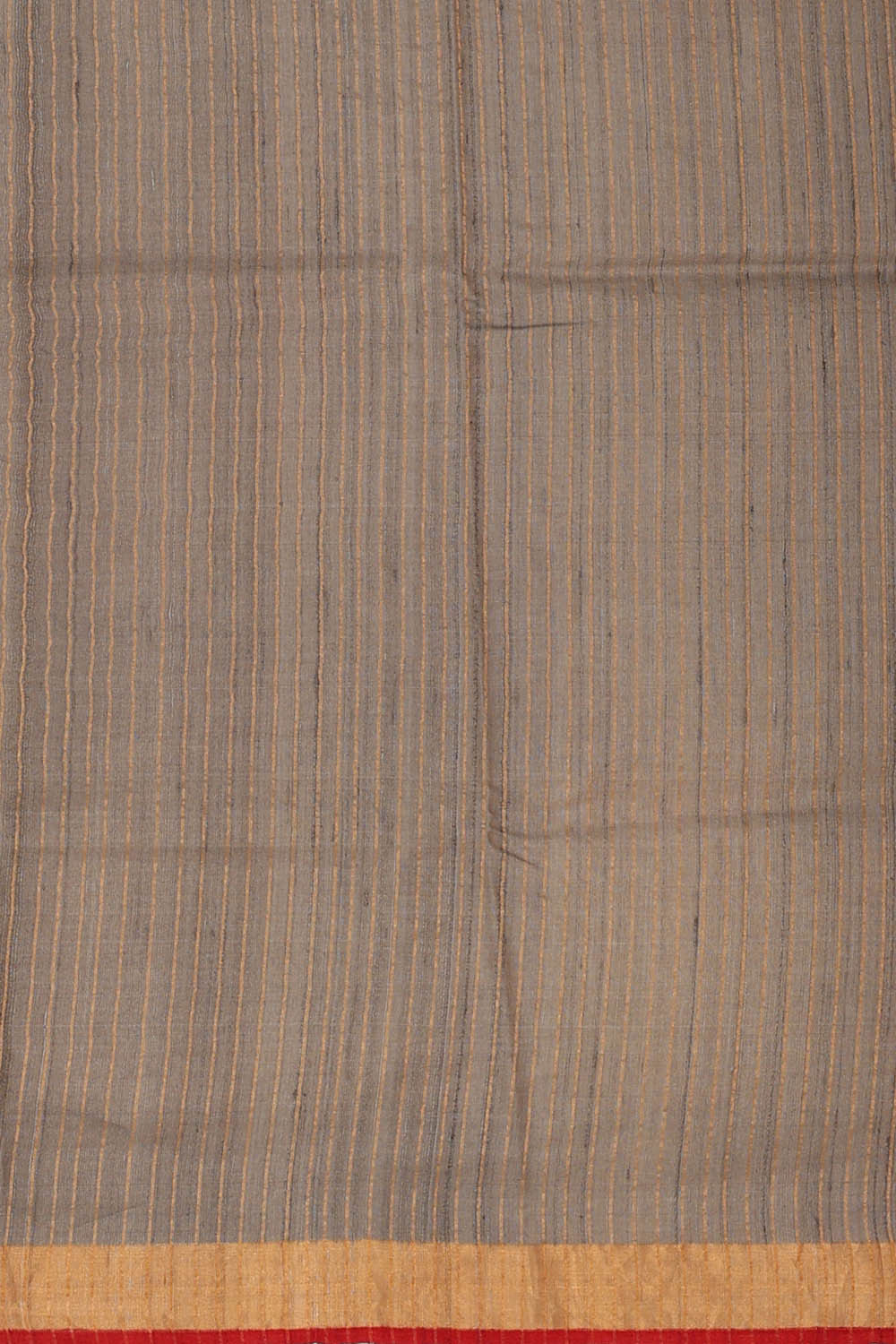 Image of Printed Tussar Silk Red Saree