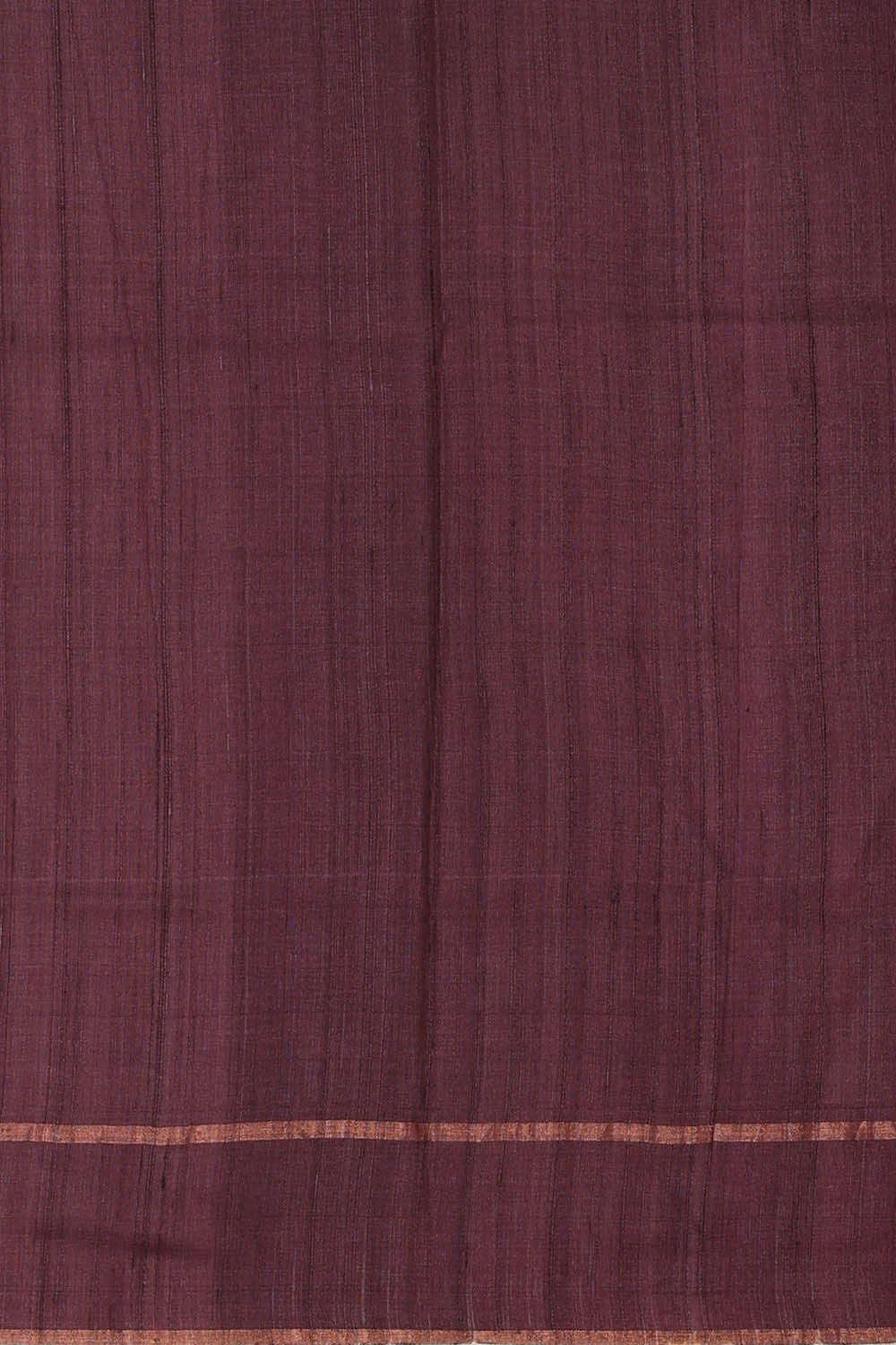 Printed Tussar Silk Deep Wine Saree