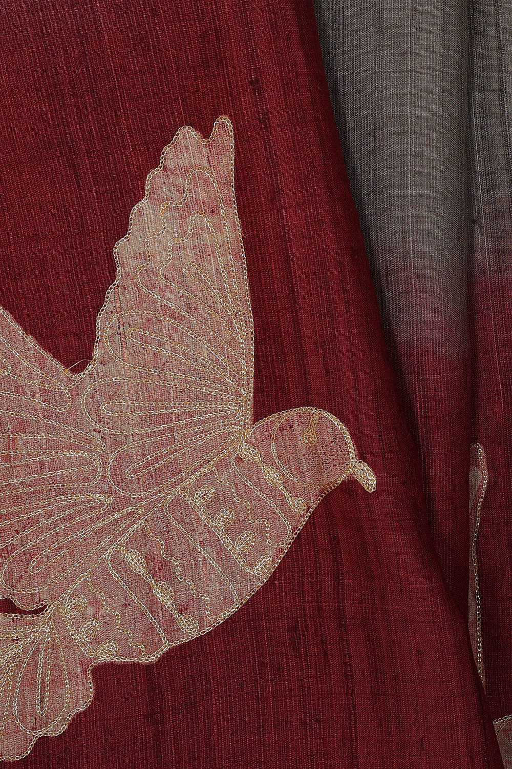 Image of Printed Tussar Silk Multicolour Saree