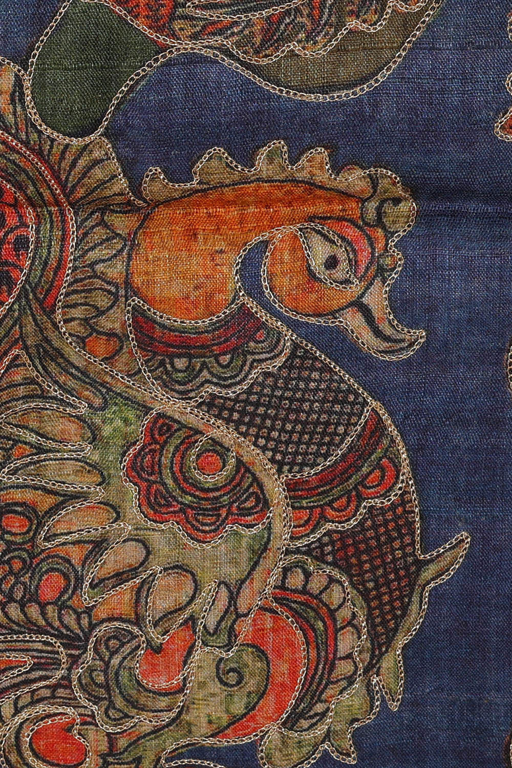 Image of Printed Tussar Silk Pink Saree