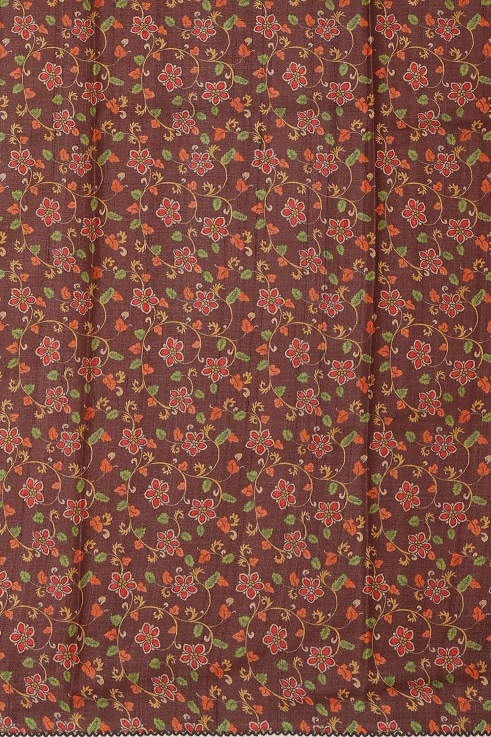 Image of Printed Tussar Silk Pink Saree