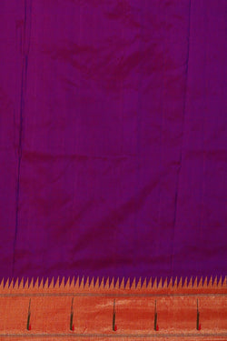 Image of Paithani Silk Magenta Purple Saree