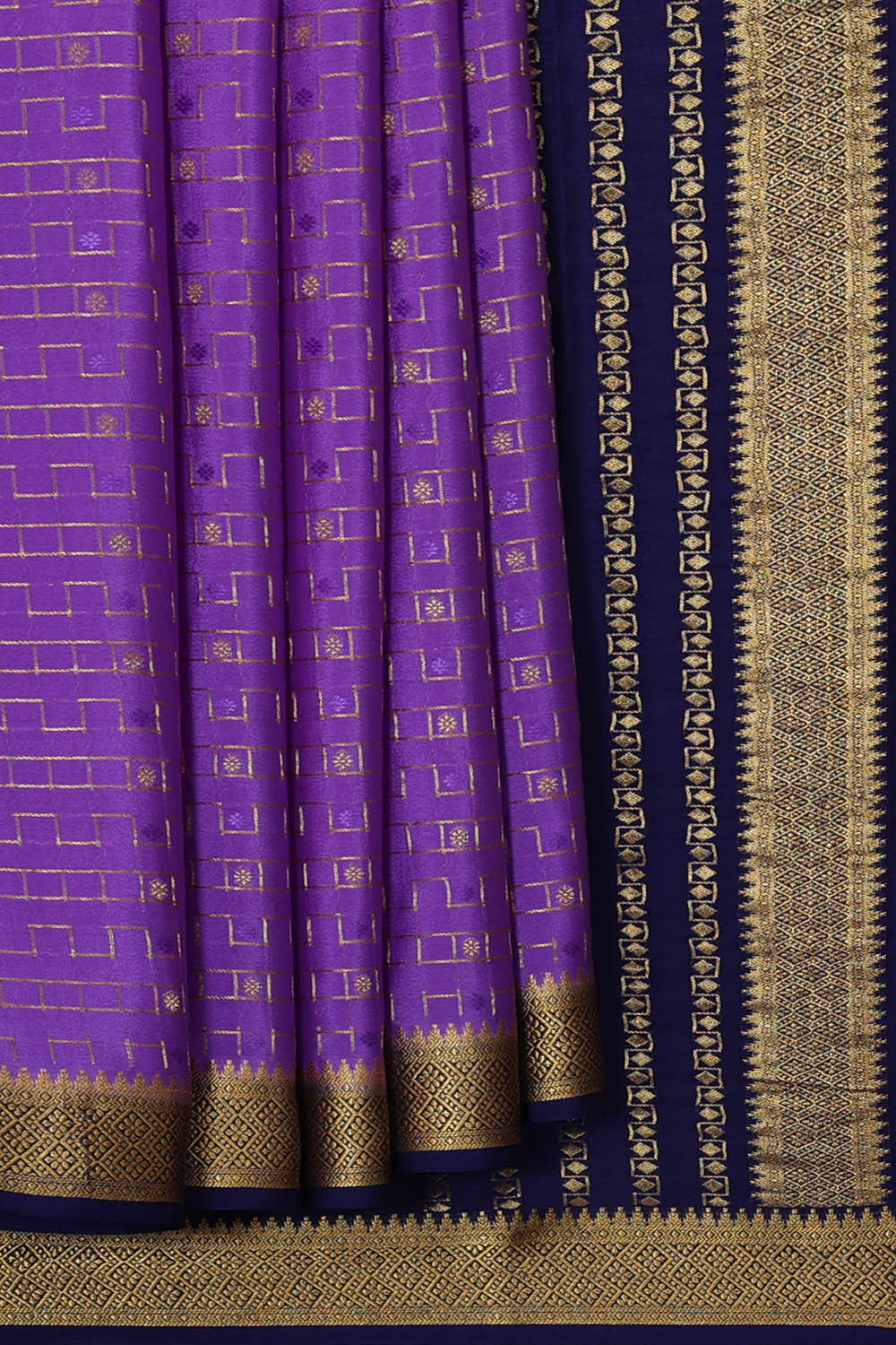 Binny Crepe Lavender Saree