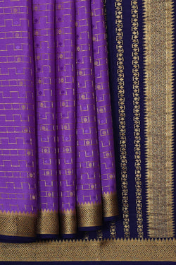 Image of Binny Crepe Lavender Saree