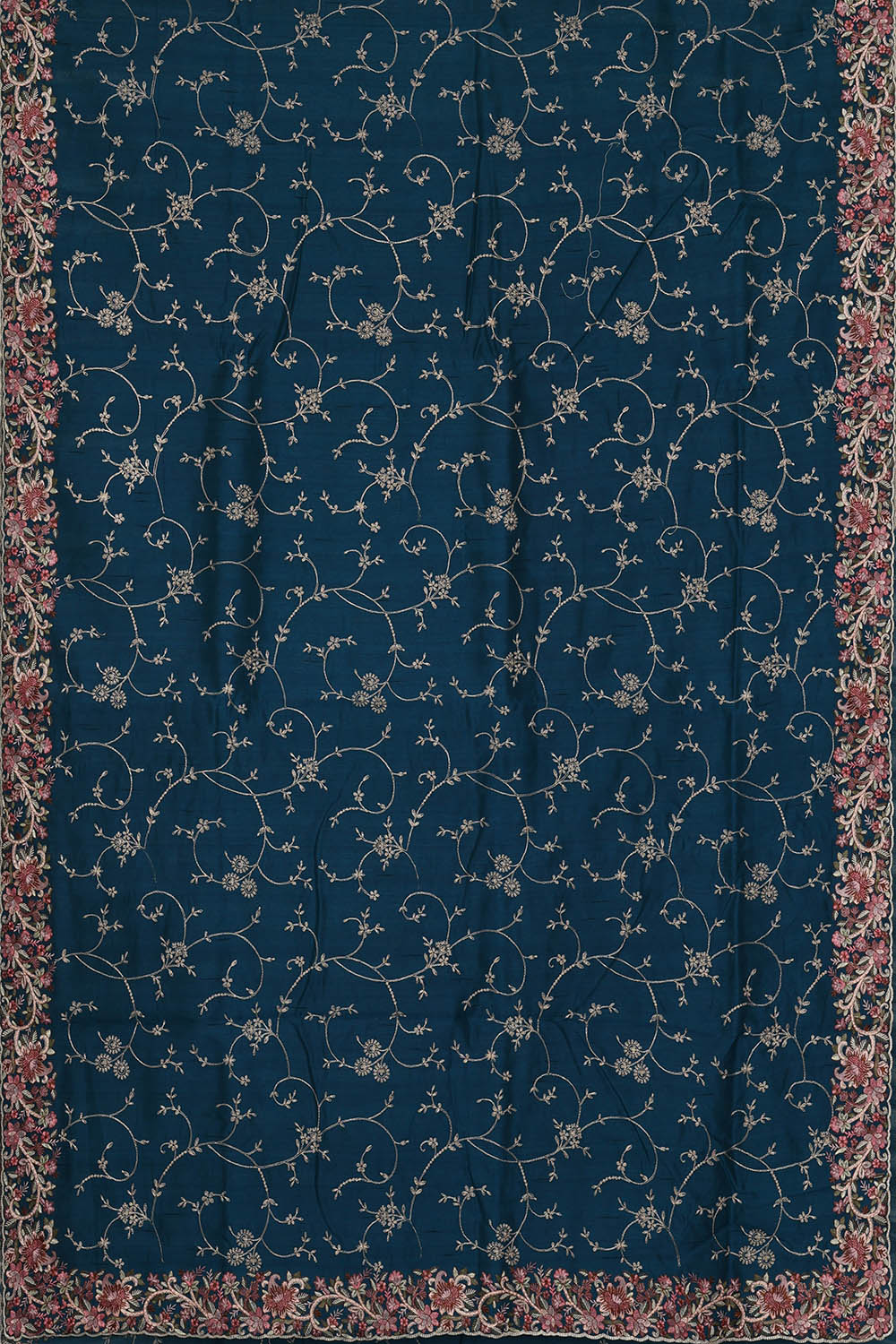 Image of Blue Silk Saree