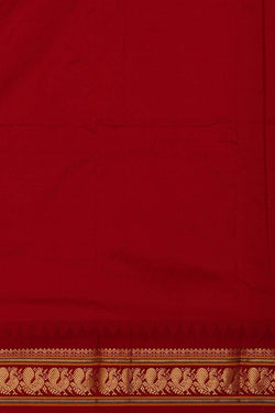 Image of Narayanpet Silk Deep Sea Green Saree