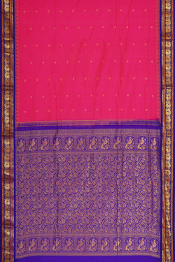 Image of Narayanpet Silk Pink Saree