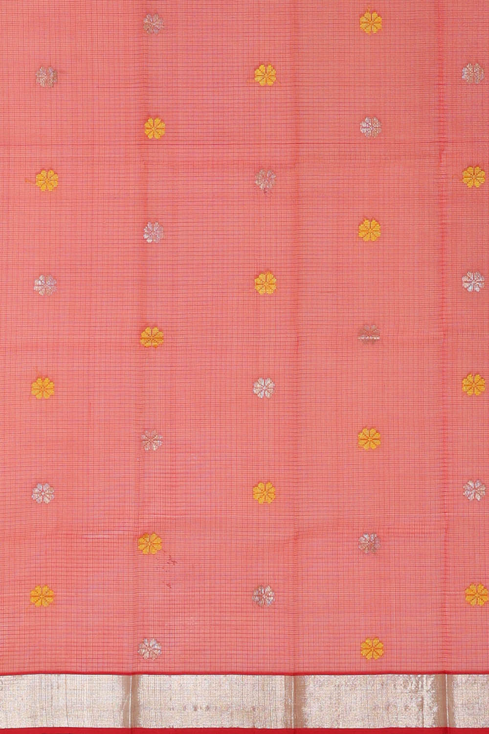 Image of Zari Kota Yellow Saree