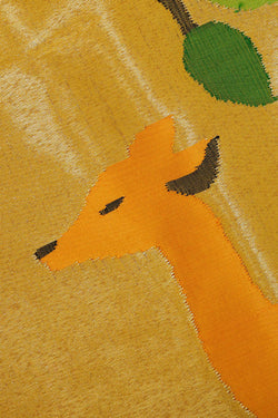 Image of Paithani Silk Yellow Tissue Saree