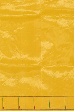 Image of Paithani Silk Yellow Tissue Saree
