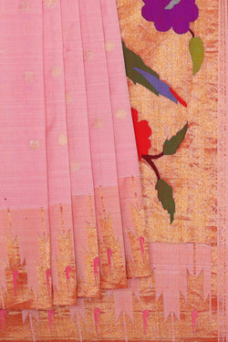 Image of Paithani Silk Soft Pink Saree