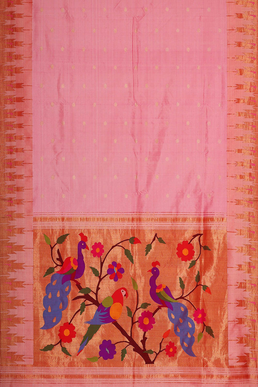 Paithani Silk Soft Pink Saree