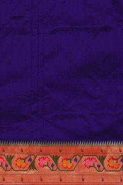 Image of Paithani Silk Royal Blue Saree