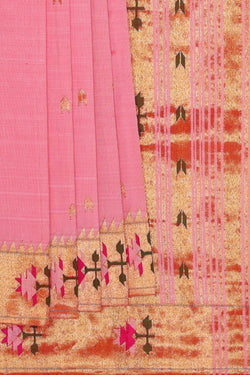 Image of Paithani Silk Pink Saree