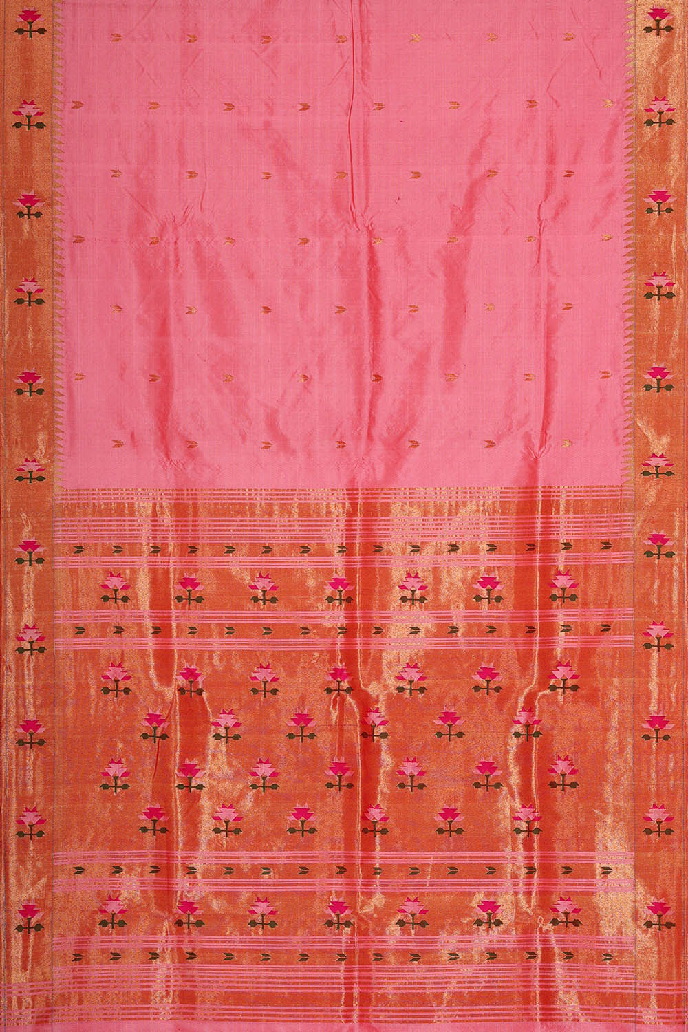 Paithani Silk Pink Saree