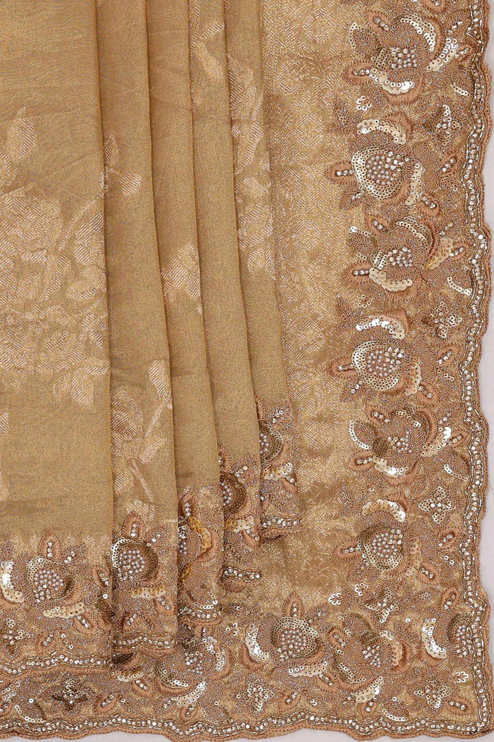 Banarasi Tissue Organza Gold Saree