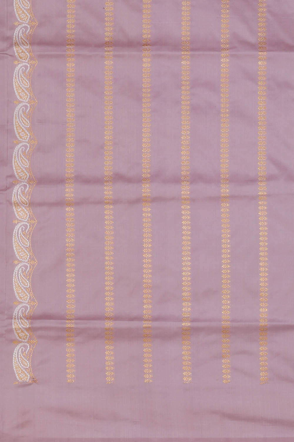 Image of Banarasi Silk Light Lavender Saree