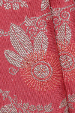 Image of Banarasi Silk Reddish Pink Saree