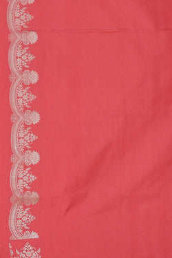 Image of Banarasi Silk Reddish Pink Saree