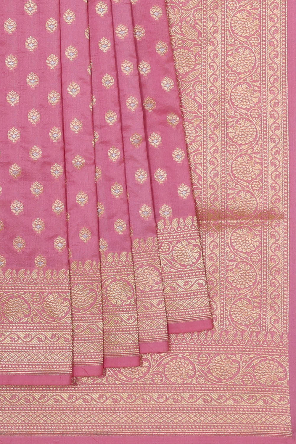 Image of Banarasi Silk Pink Saree