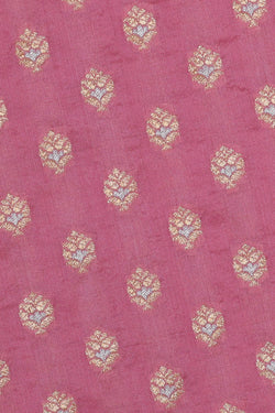 Image of Banarasi Silk Pink Saree