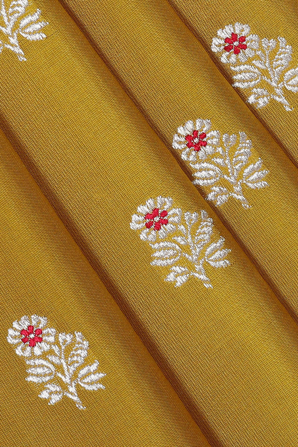 Banarasi Silk Mehndi Green Saree