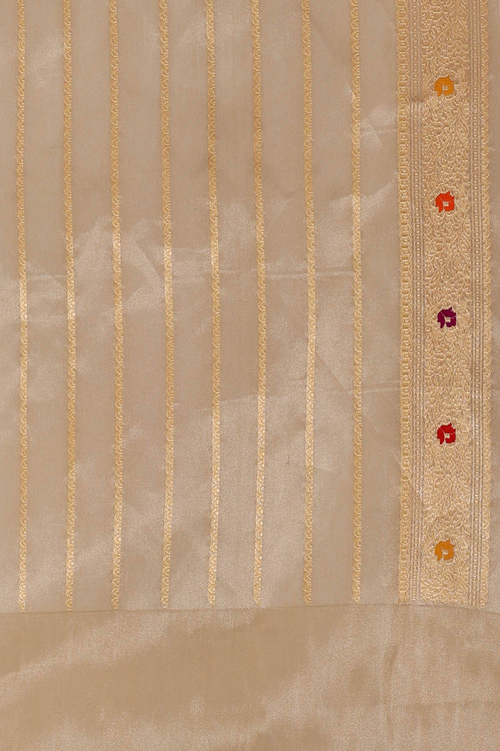 Image of Banarasi Kora Red Saree