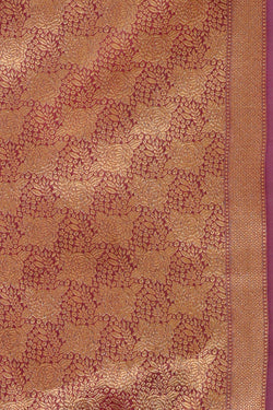 Image of Banarasi Kora Mustard Yellow Saree
