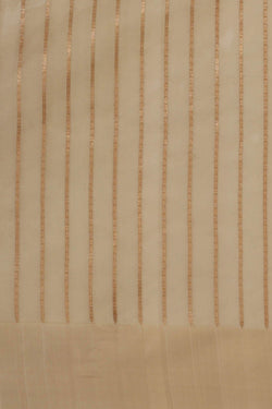Image of Banarasi Kora Golden Brown Saree