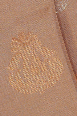 Image of Uppada Silk Dark Cream Saree