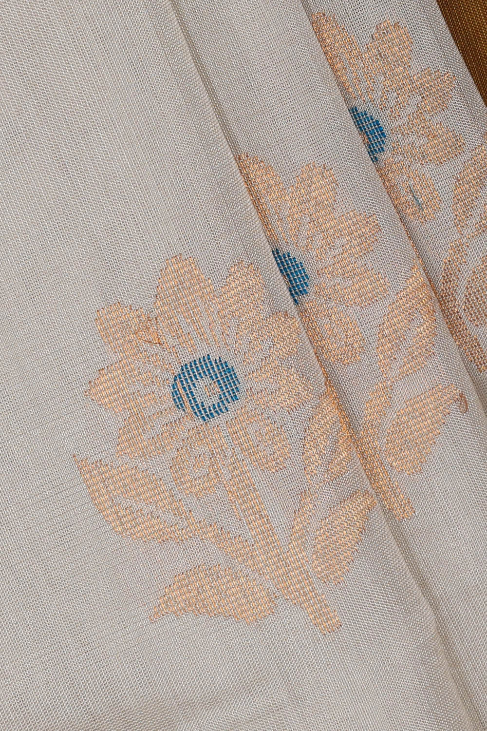 Image of Uppada Silk Off White Saree