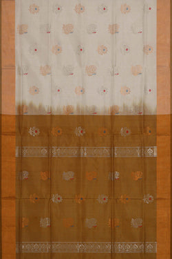 Image of Uppada Silk Off White Saree