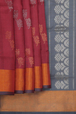 Image of Uppada Silk Red Saree