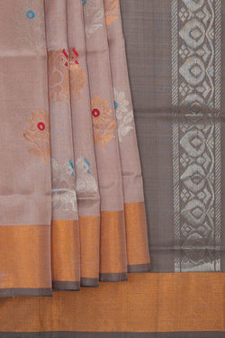 Image of Uppada Silk Dusty Pink Saree