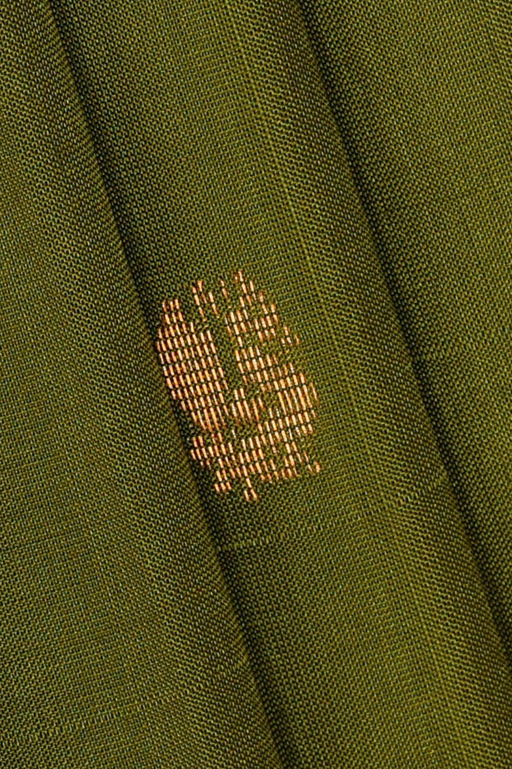 Image of Uppada Silk Golden Green Saree