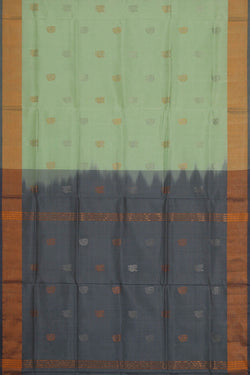Image of Uppada Silk Mint Green Saree