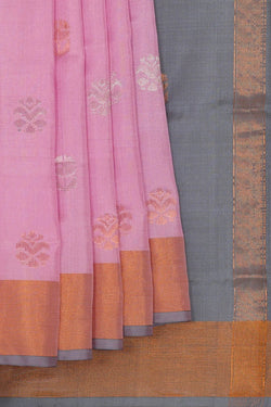 Image of Uppada Silk Pink Saree