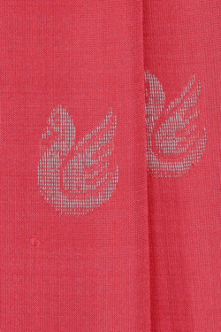Image of Uppada Silk Peach Pink Saree