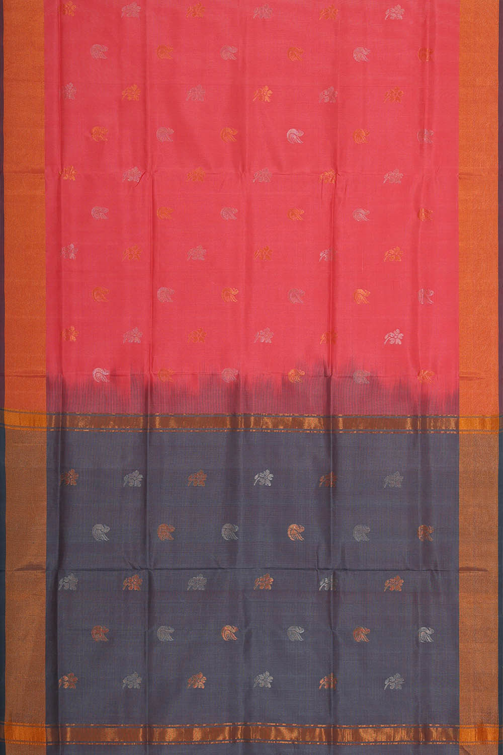 Uppada Silk Peach Pink Saree
