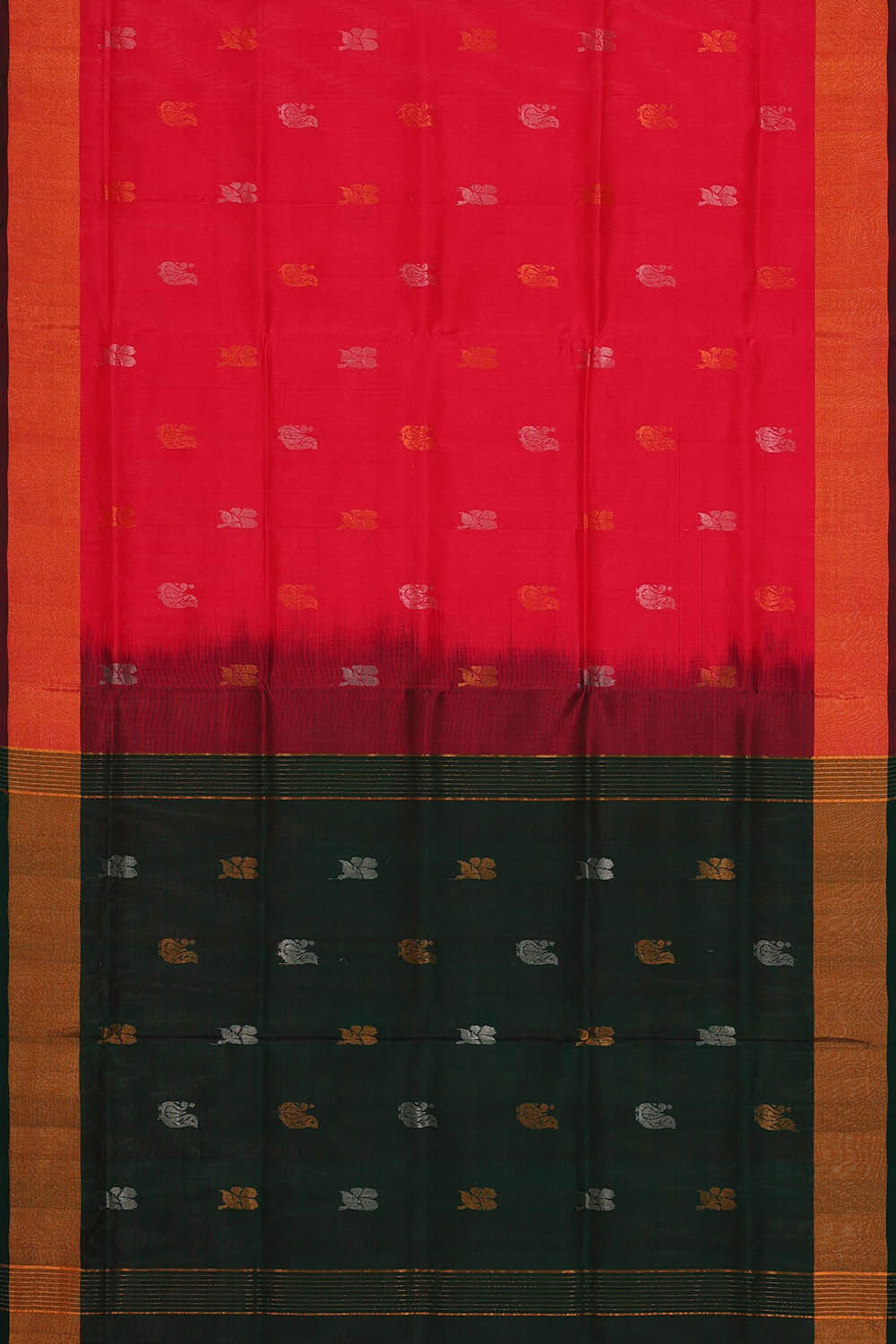 Image of Uppada Silk Peach Pink Saree