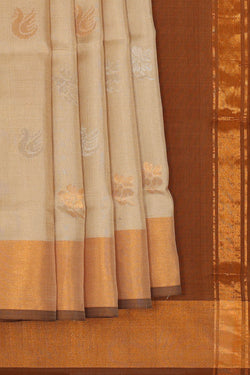 Image of Uppada Silk Cream Saree