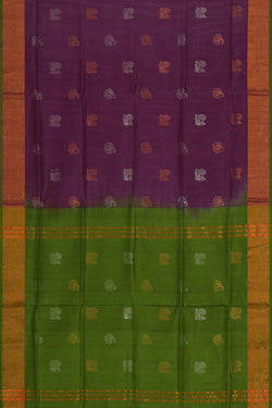 Image of Uppada Silk Purple Saree