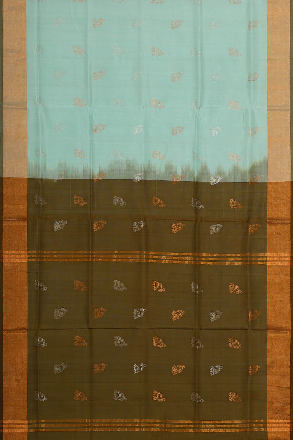 Uppada Silk Sea Blue Saree