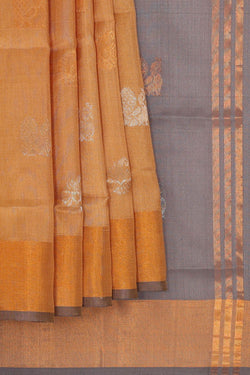 Image of Uppada Silk Golden Peach Saree
