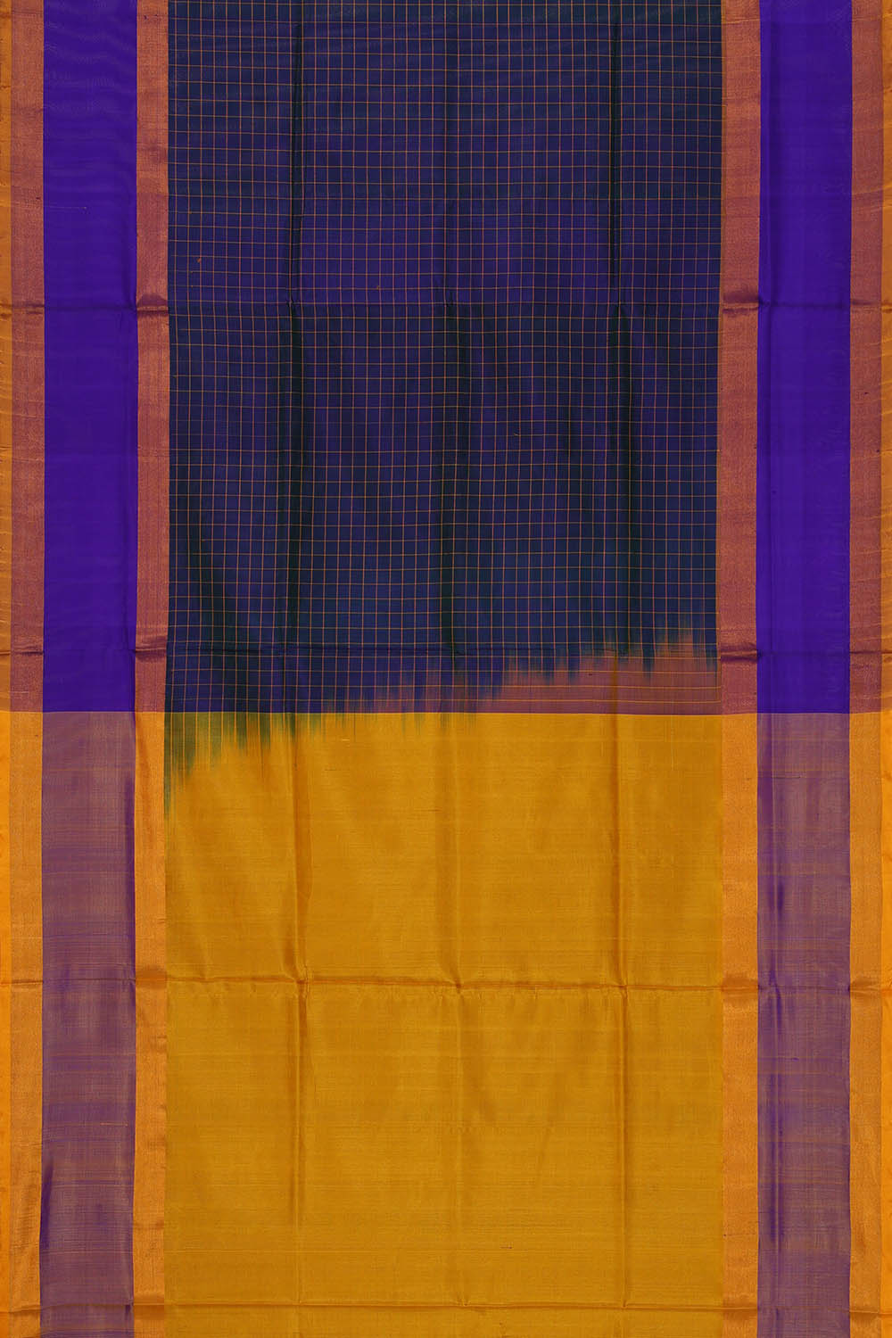 Image of Uppada Silk Dark Blue Saree