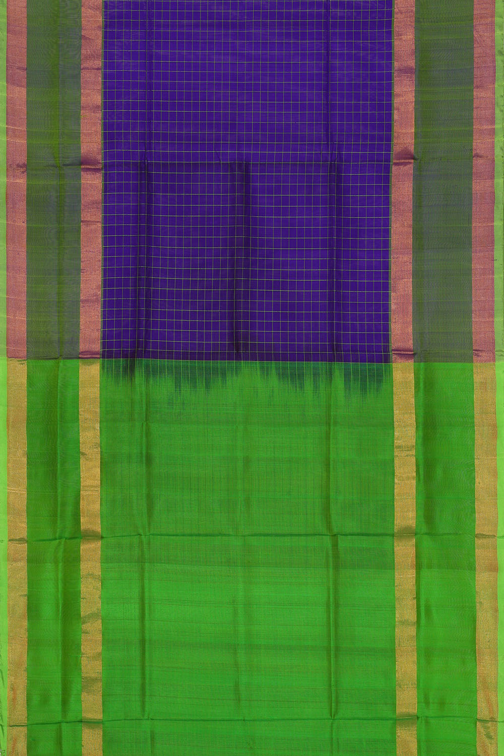 Image of Royal-Blue Uppada Silk Saree