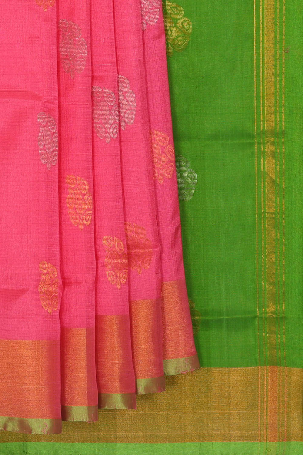 Image of Uppada Silk Pink Saree