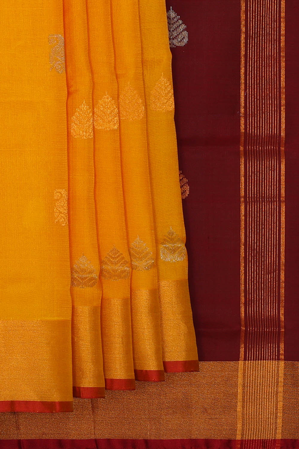 Image of Uppada Silk Yellow Saree